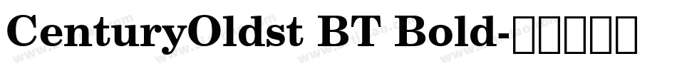 CenturyOldst BT Bold字体转换